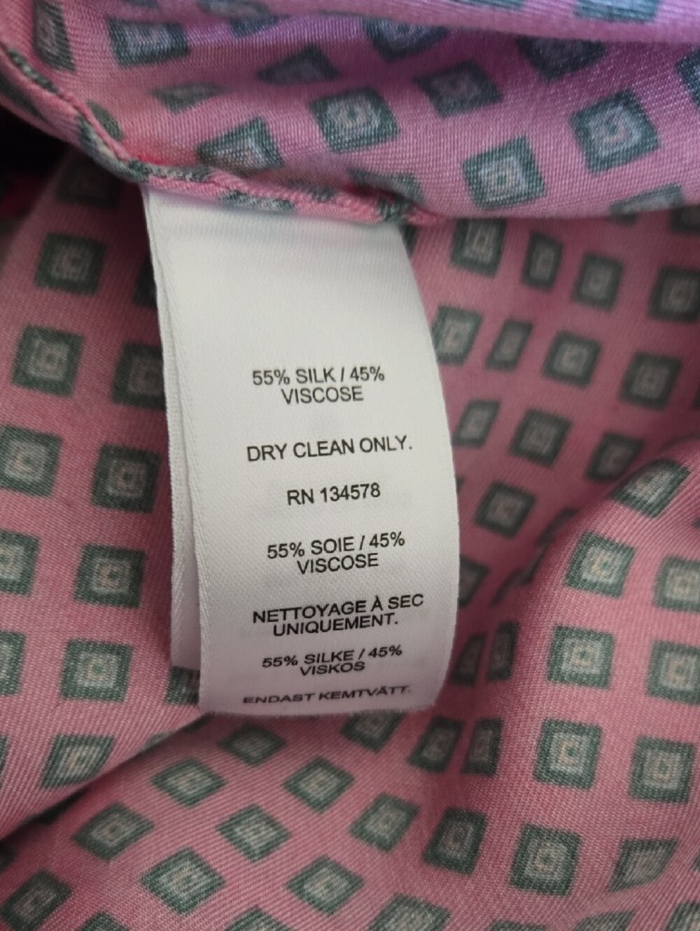 Vineyard Vines Geometric Print Tie-Waist Maxi Shirt Dress - Picture 4 of 4